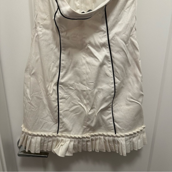 Vintage BeBe y2k tennis halter dress ruffles button front - Picture 7 of 15